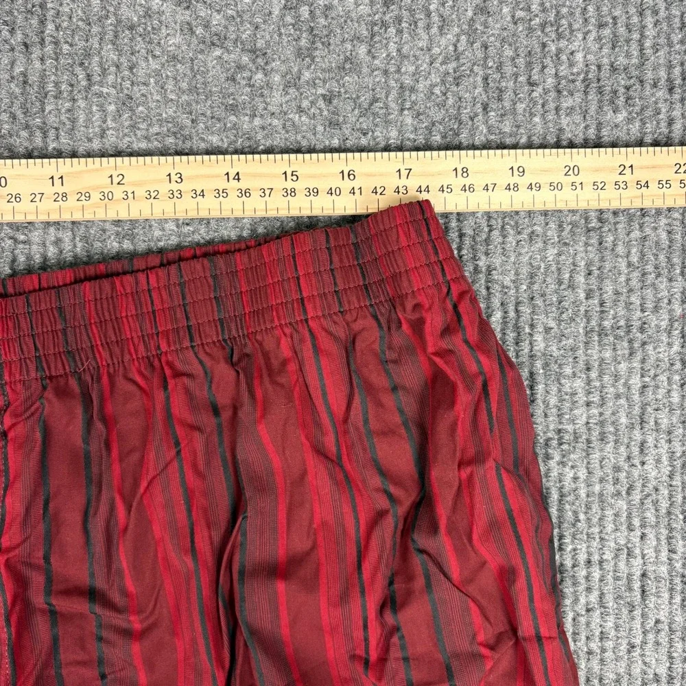 Merona Luxe Mens 2-Pack Fine Cotton Boxers Burgundy Plaid Striped XL Gift Box
